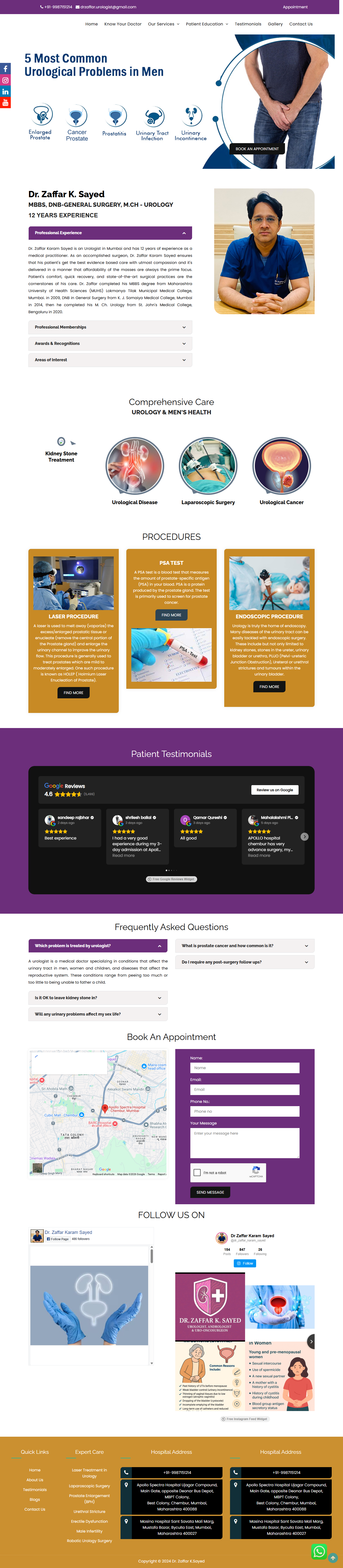 DrZaffar Website Case Study Details