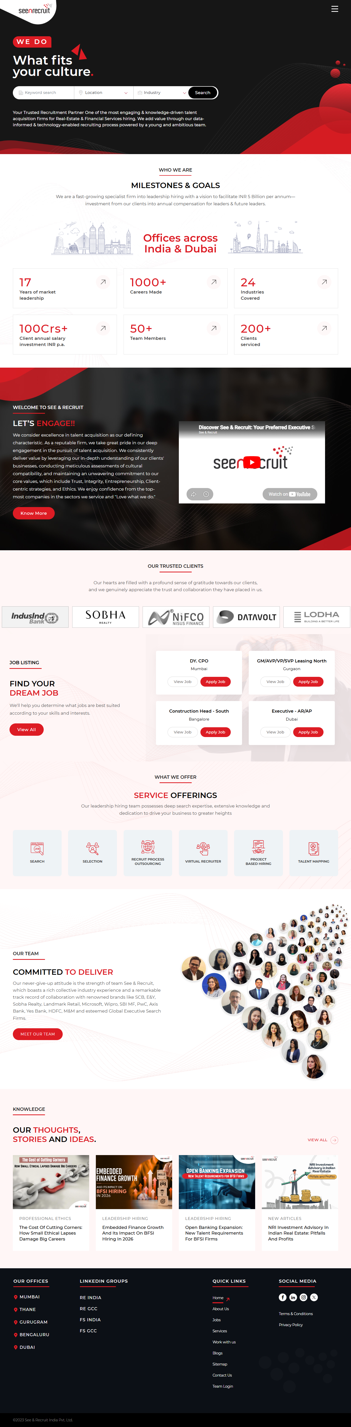 Seenrecruit Website Case Study Details