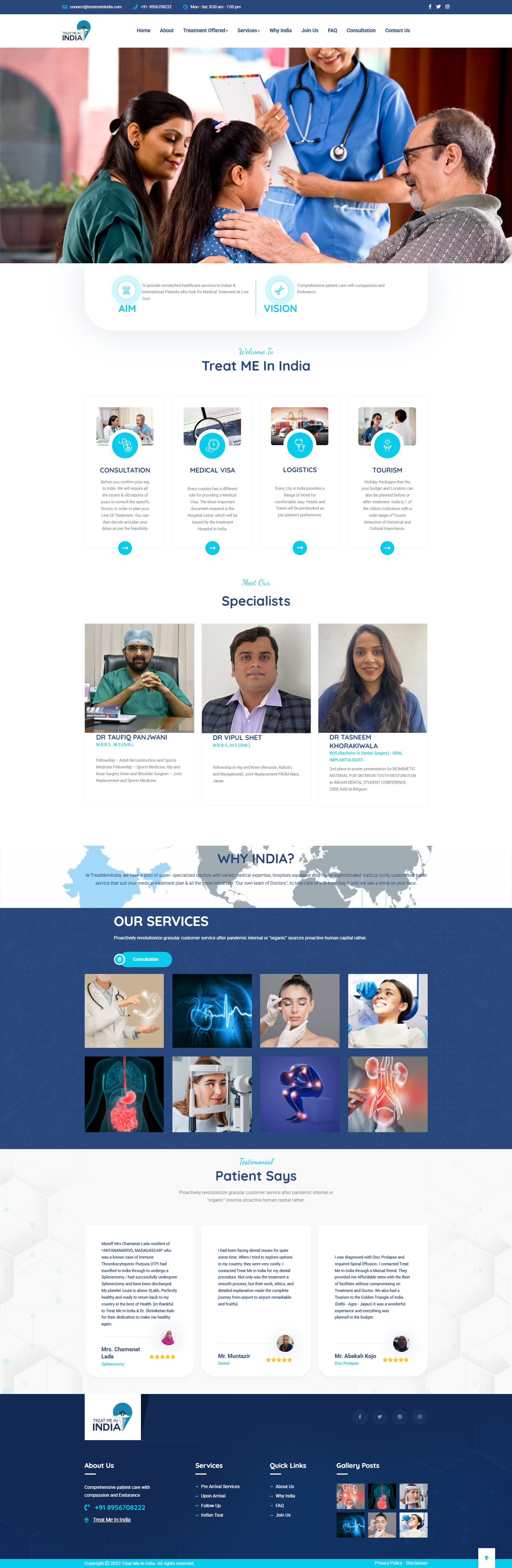 Treat Me In India Website Case Study Details