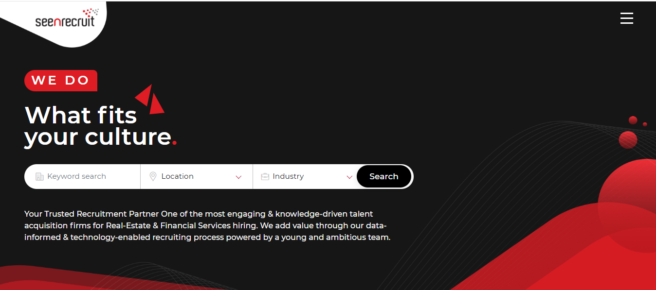 Seenrecruit - Website Design & Development by Alwani Technologies