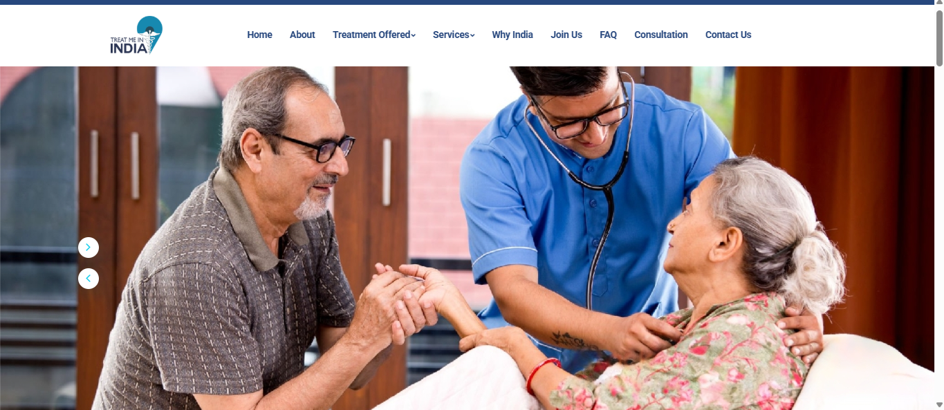 Treat Me In India - Website Design & Development by Alwani Technologies