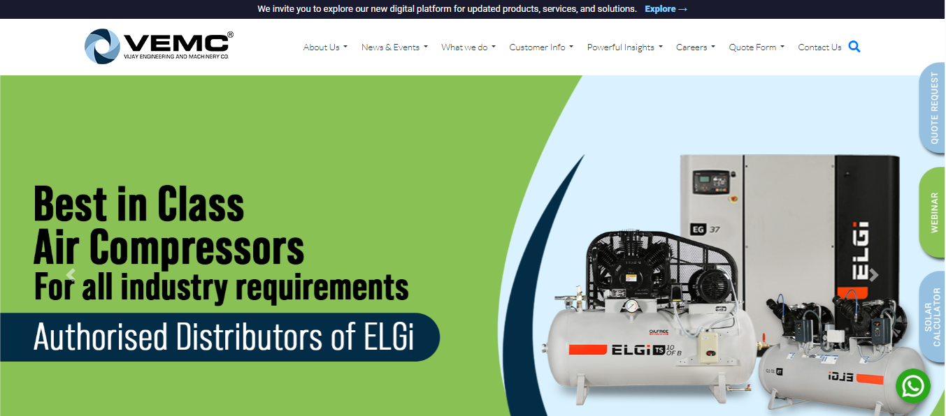 Vemc - Website Design & Development by Alwani Technologies